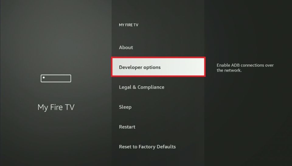 developer options