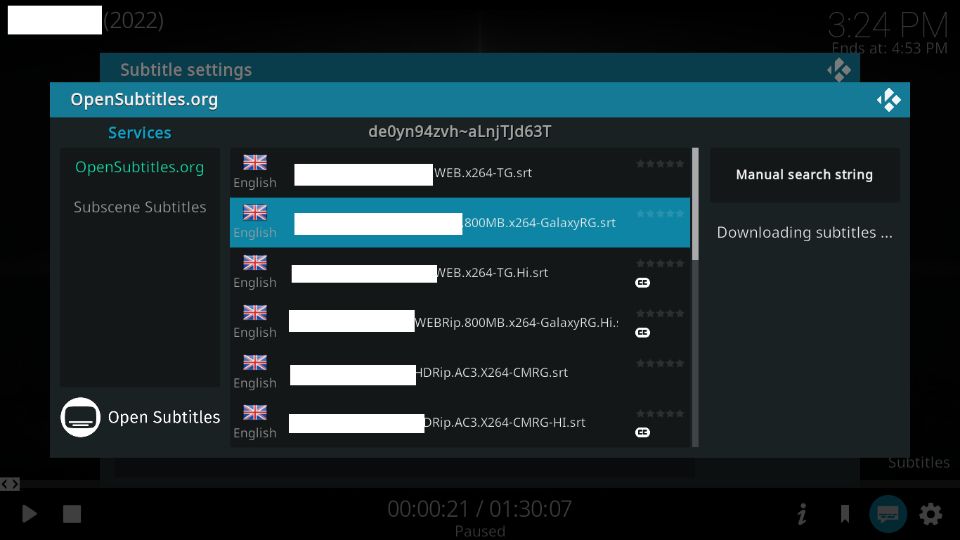 kodi subtitles