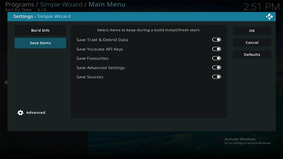 how to install simple wizard kodi builds