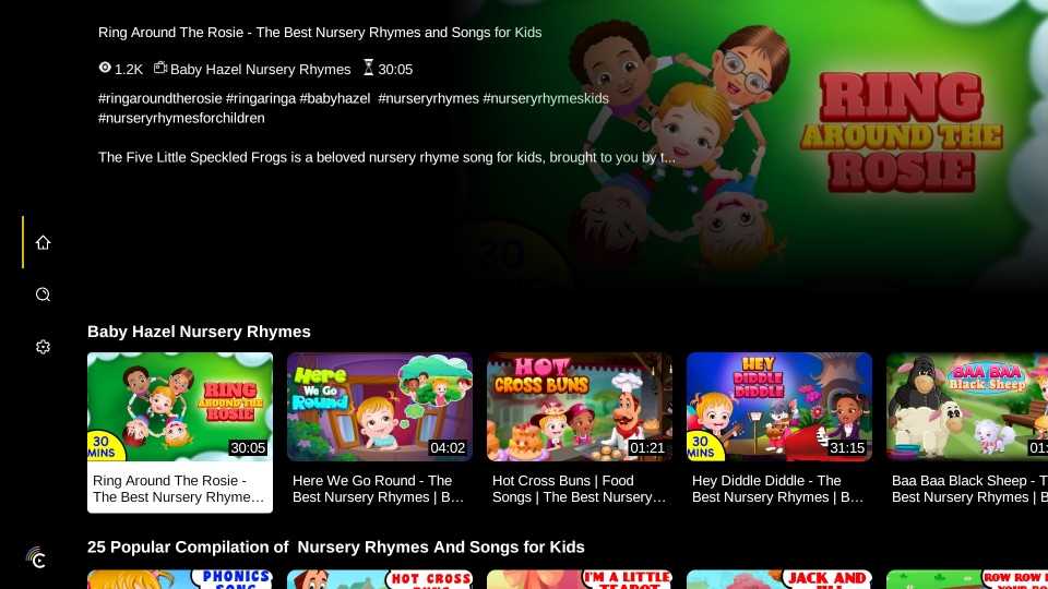 baby hazel nursery rhymes home page