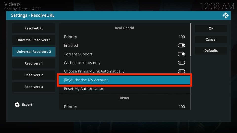 how to reduce buffering in kodi