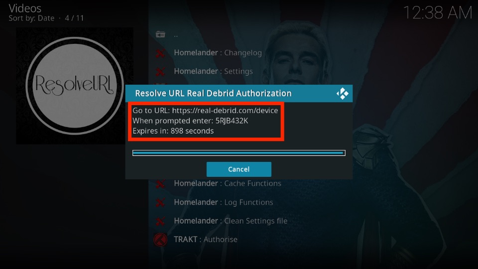 real debrid authorization code