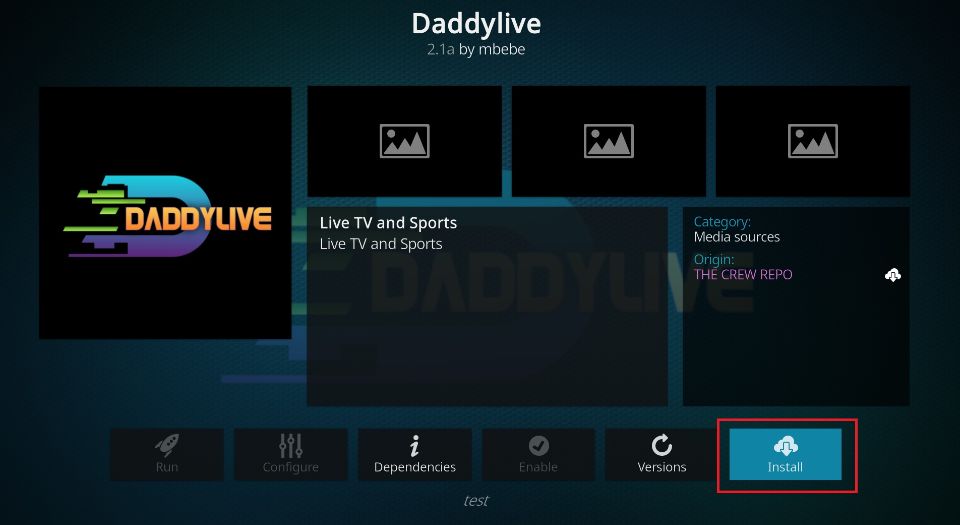 how to install daddy live kodi addon