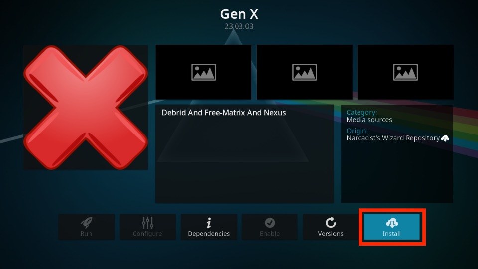 how to install gen x kodi addon