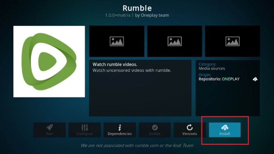 how to install rumble kodi addon 