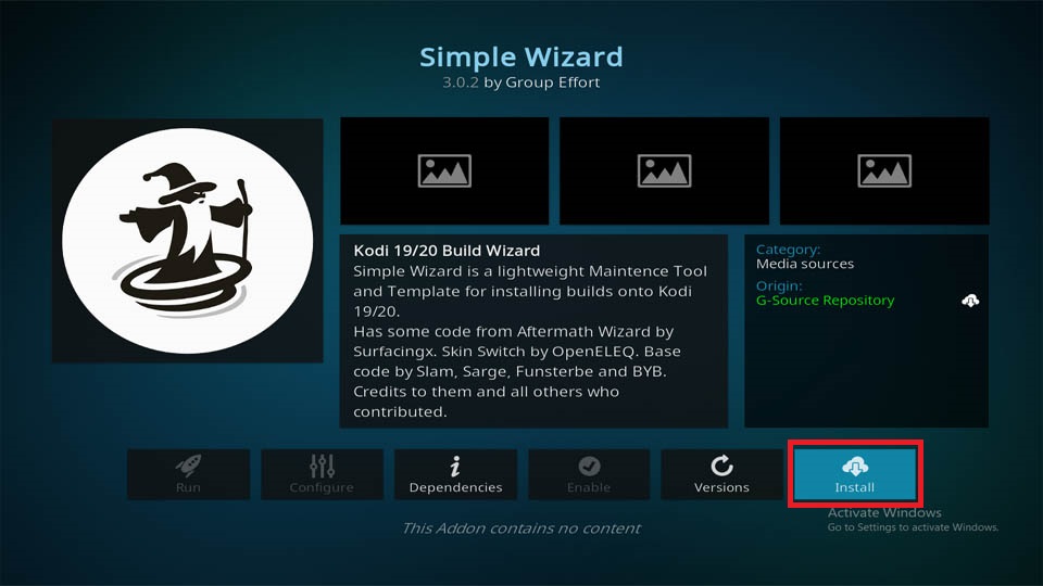 how to install simple wizard builds