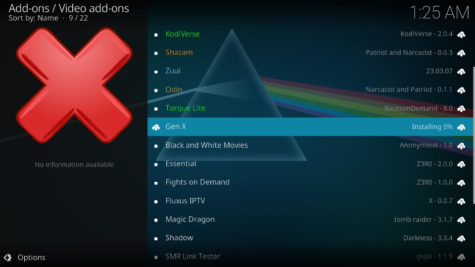 gen x kodi addon