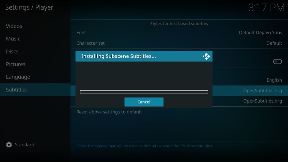 how to use subtitles on kodi