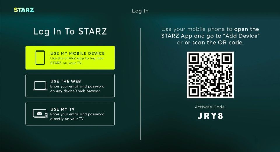 starz app fire stick