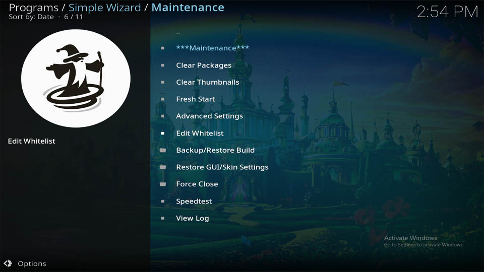 simple wizard installation guide
