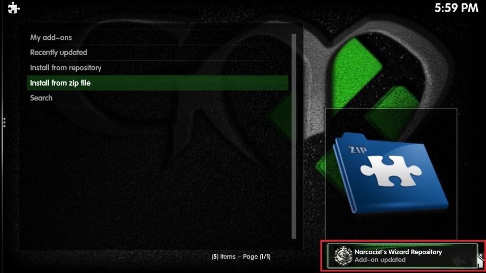 narcacist-installed-kodi-build