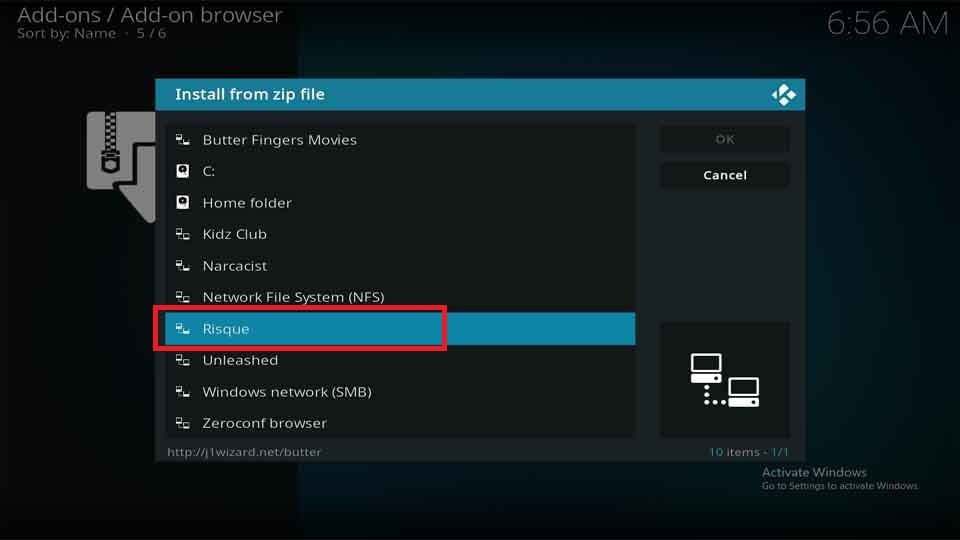 risque kodi addon