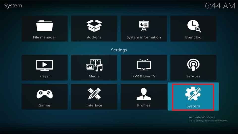 kodi-system