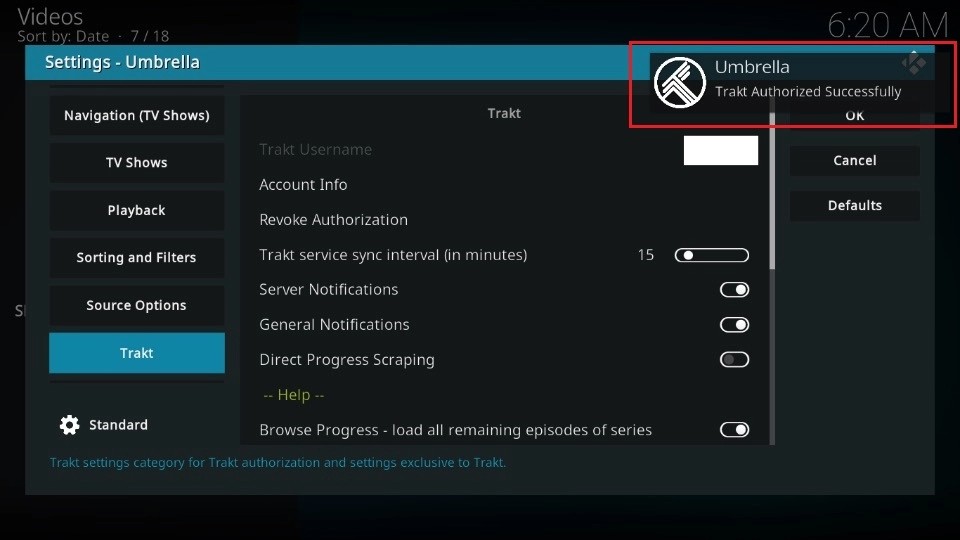 how to install umbrella kodi addon