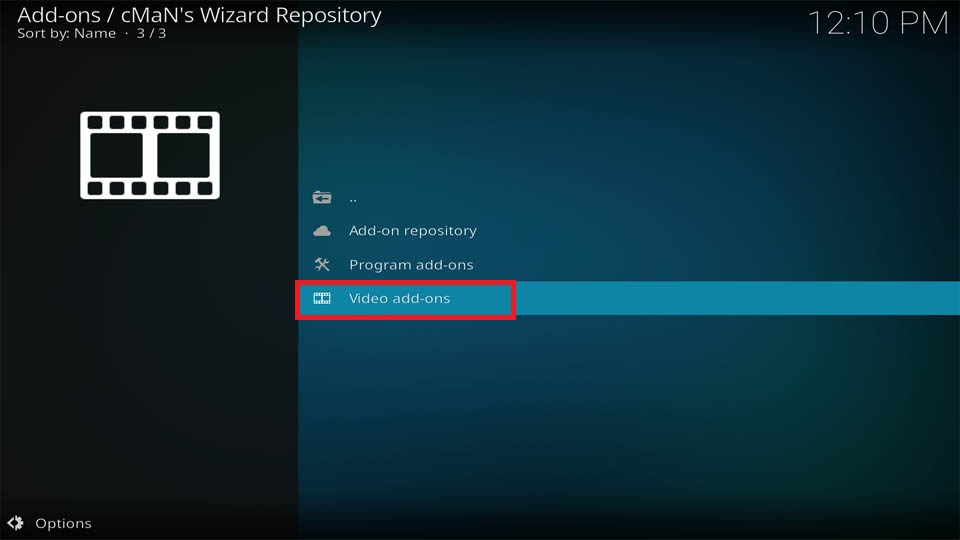 Select Video add-ons