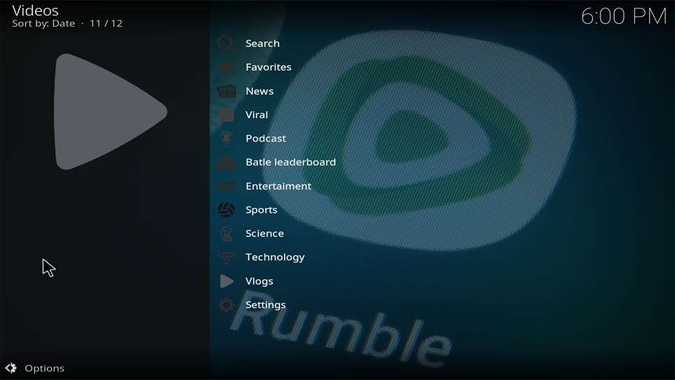 rumble kodi addon guide