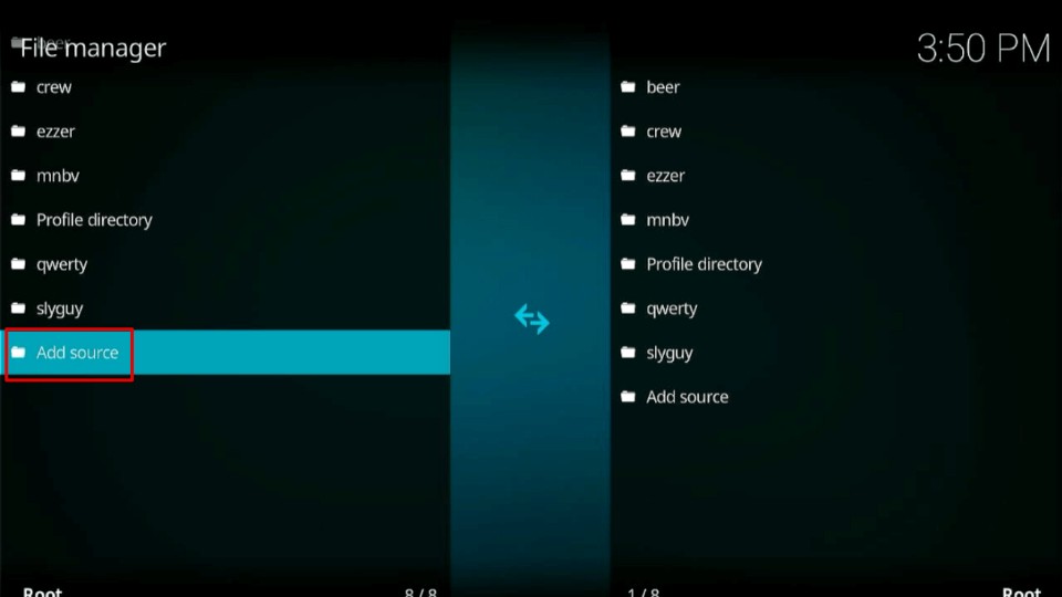 select add source