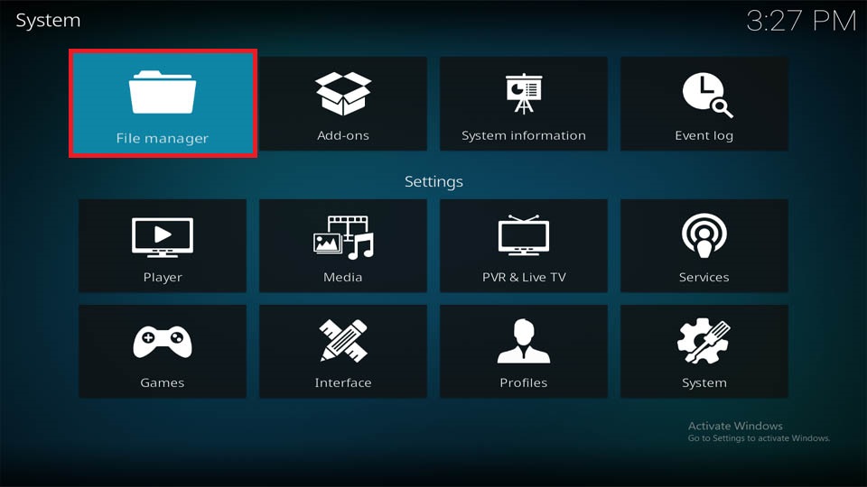 kodi file manager