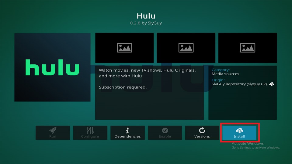 how to install hulu kodi addon