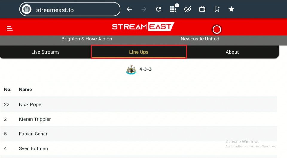 streameast live