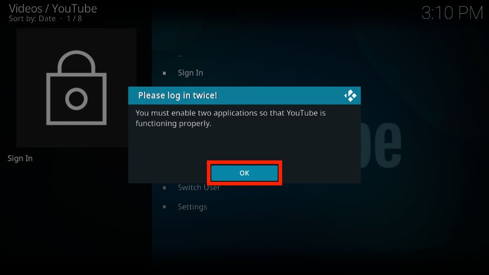 youtube addon kodi