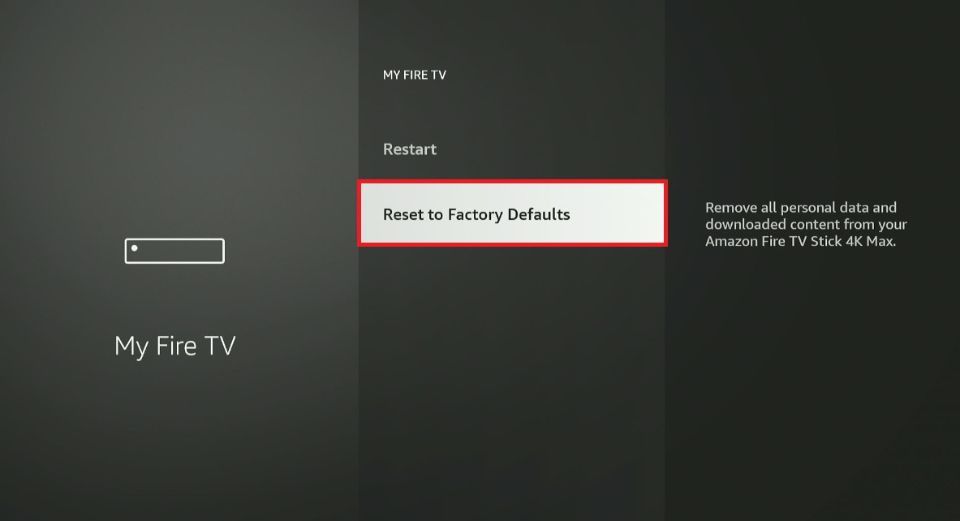 how to reset firestick