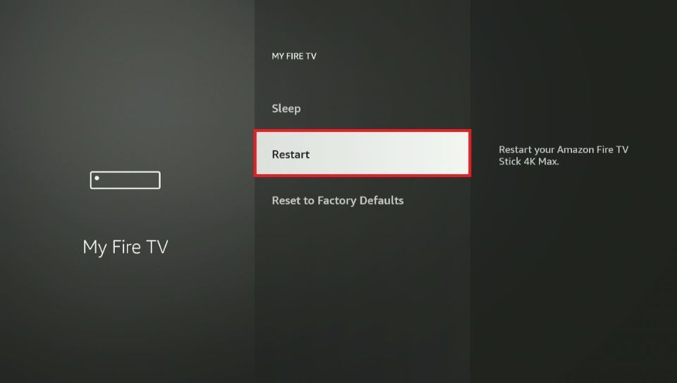 reset firestick