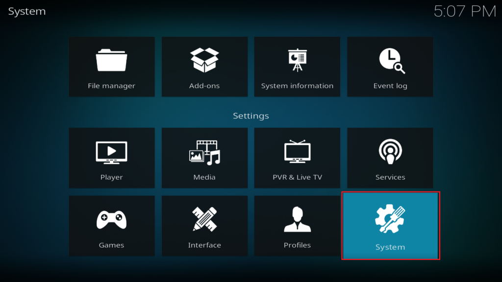 kodi system