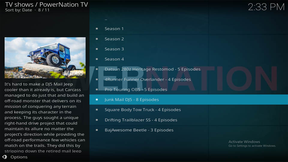 powernation tv kodi addon guide