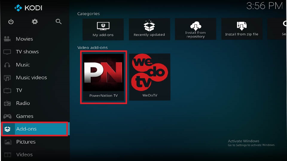 PowerNation TV Add-on