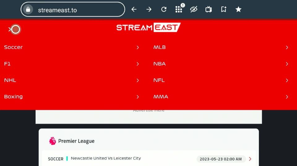 streameast.live on firestick