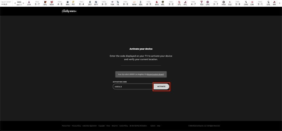 click on activate button