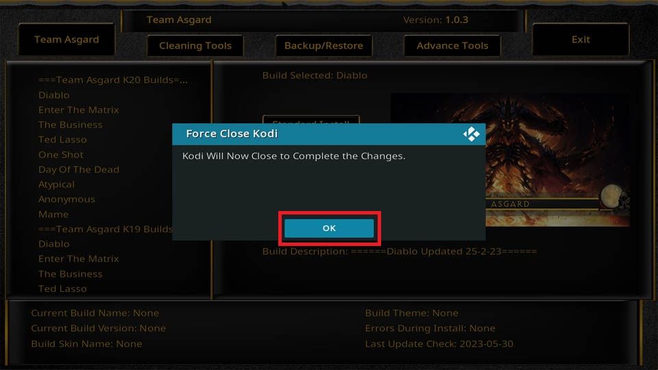 build diablo for kodi