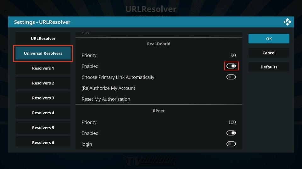 Enable Universal Resolvers