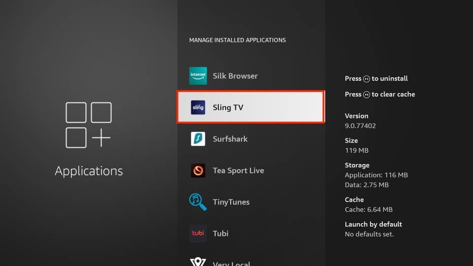 select sling tv