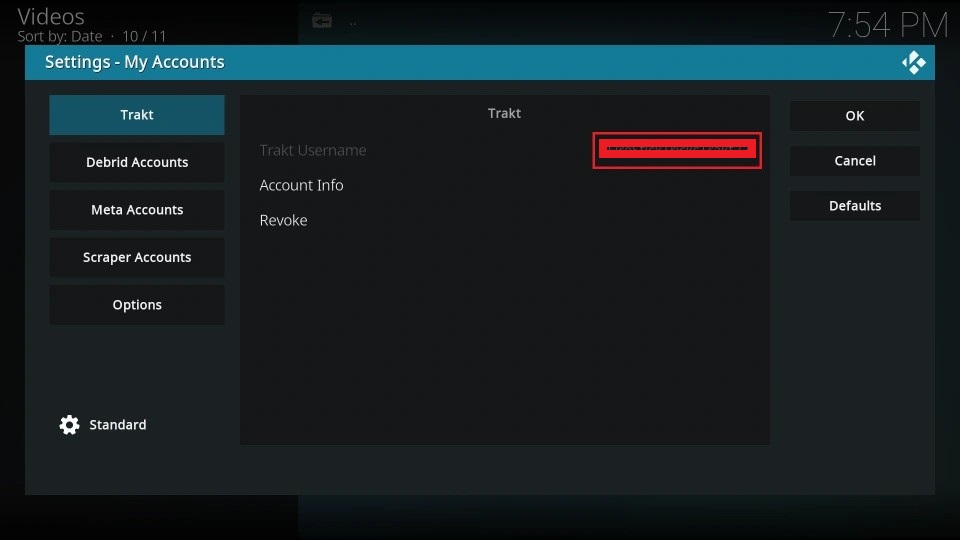 Trakt-Username-My-Accounts-Window-Ezra-Kodi-Addon