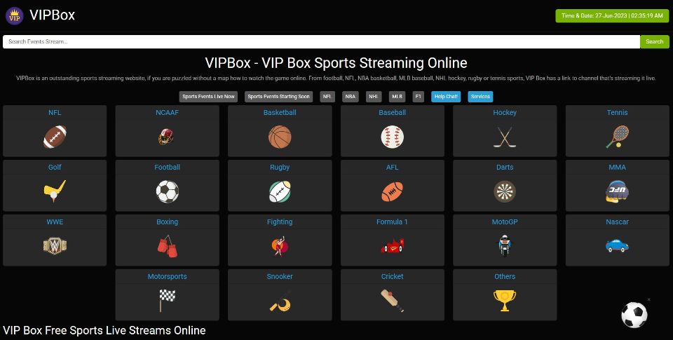 sports streaming sites