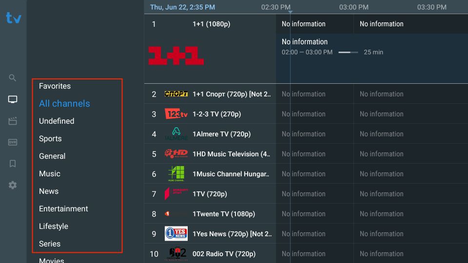 tivimate iptv channels 