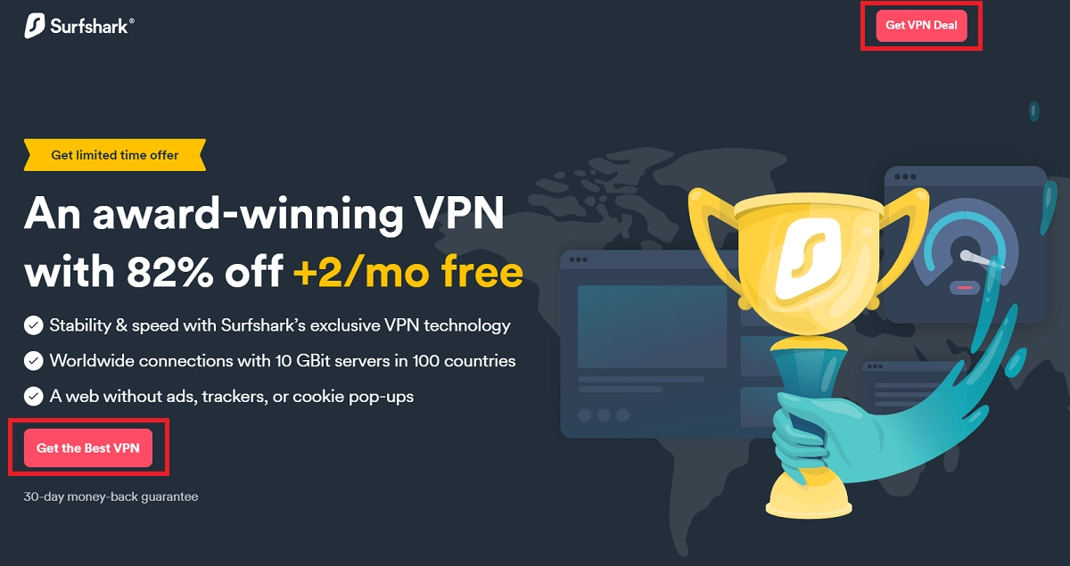 click on Get Surfshark VPN