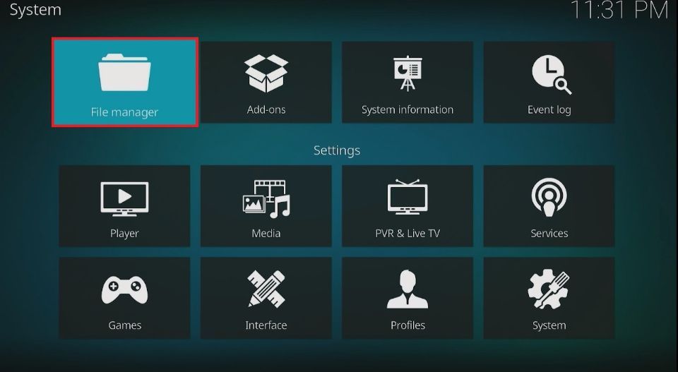 kodi file manager