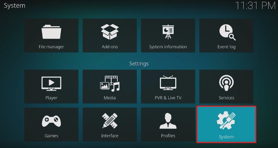 kodi system