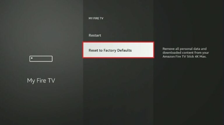 How to Reset FireStick to Factory Defaults [Easy & Safe Steps] - Fire ...