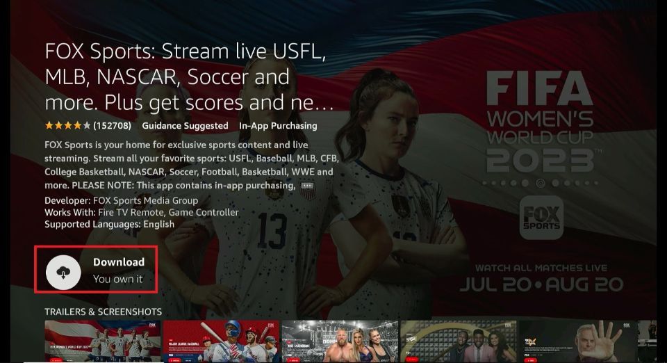 how to download fox sports on firestick