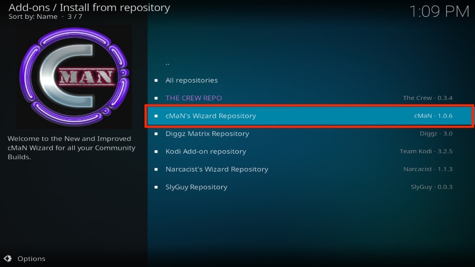 open cMaN’s Wizard Repository