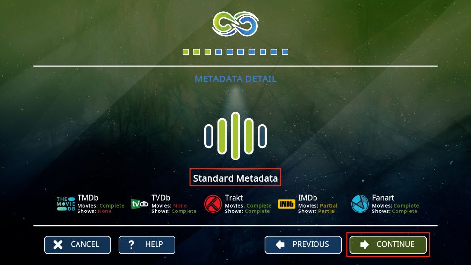 Select Standard Metadata