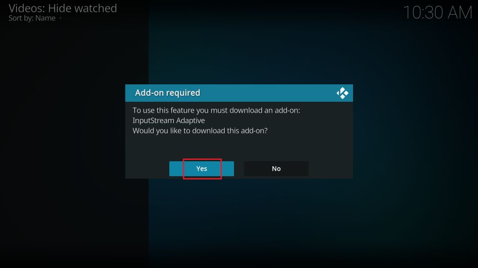 addon required select yes