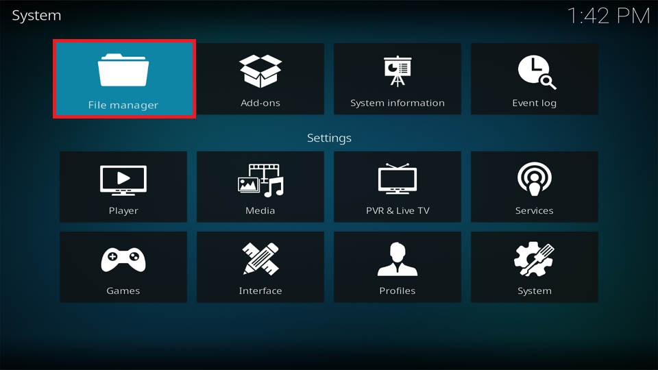 kodi file manager