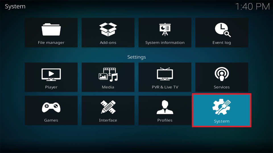 kodi system