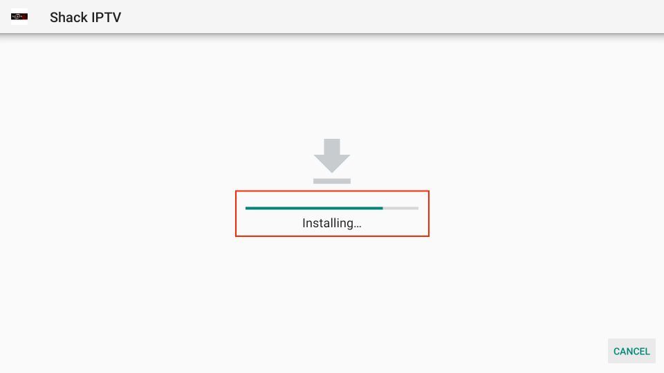 installing shack iptv apk files