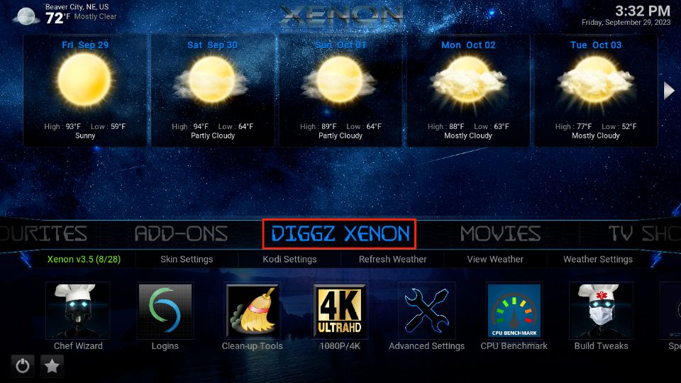 select diggz xenon